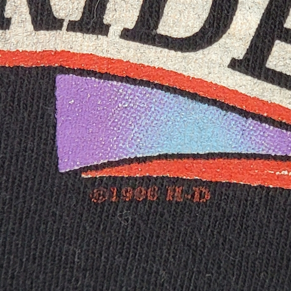 Harley-Davidson Vintage 90's Polar Bear "Great White Ride" Single Stitched Tee L - Picture 6 of 13